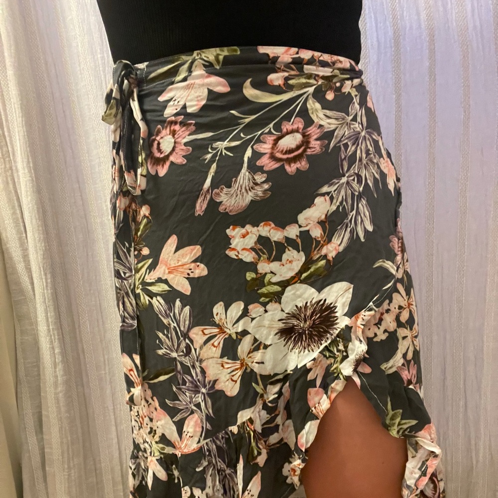 Auguste Floral Wrap Skirt